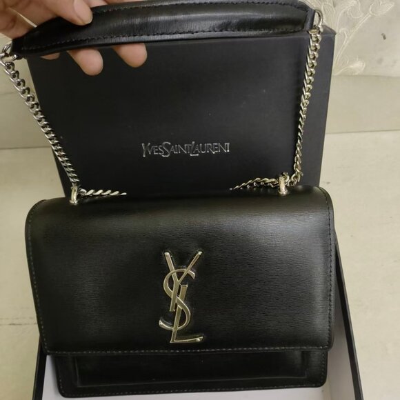 Saint Laurent YSL Sunset series black shoulder bag - Picture 9 of 9